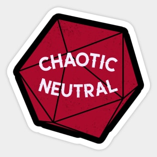 Chaotic Neutral D20 Sticker